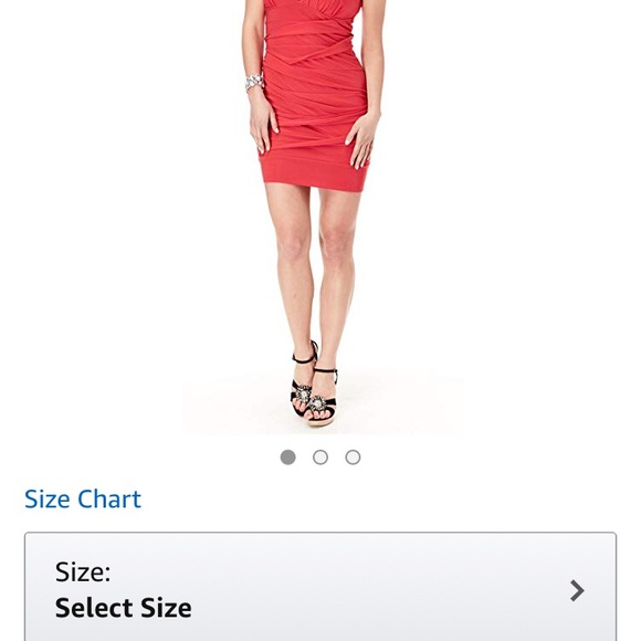 NWT Jr’s Emerald Sundae Bodycon Red Party Dress 👗 - Picture 7 of 8